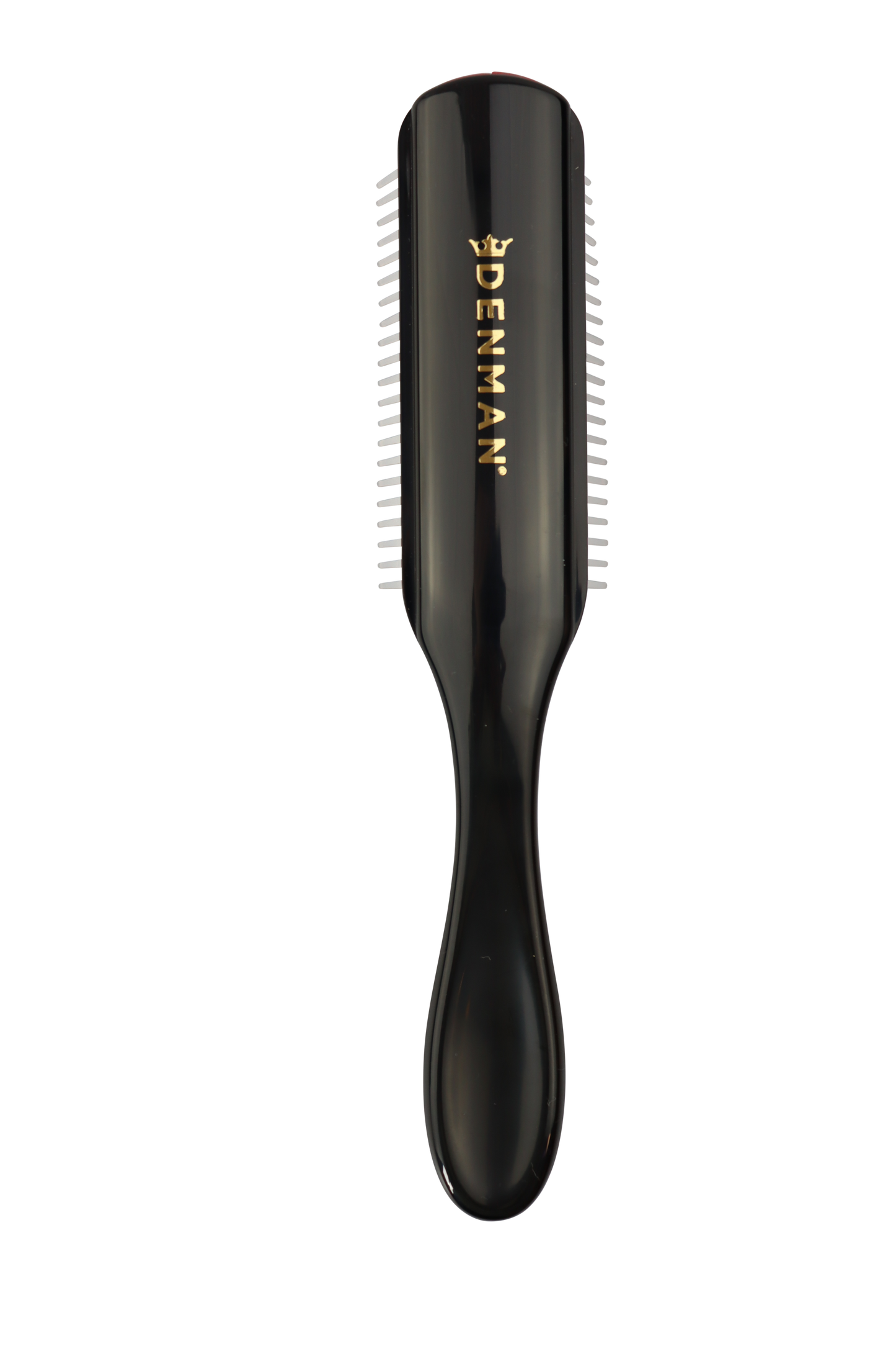 Denman Hair Brush for Curly Hair D3 (Black) 7 Row Classic Styling Brush for Detangling, Separating, Shaping and Defining Curls