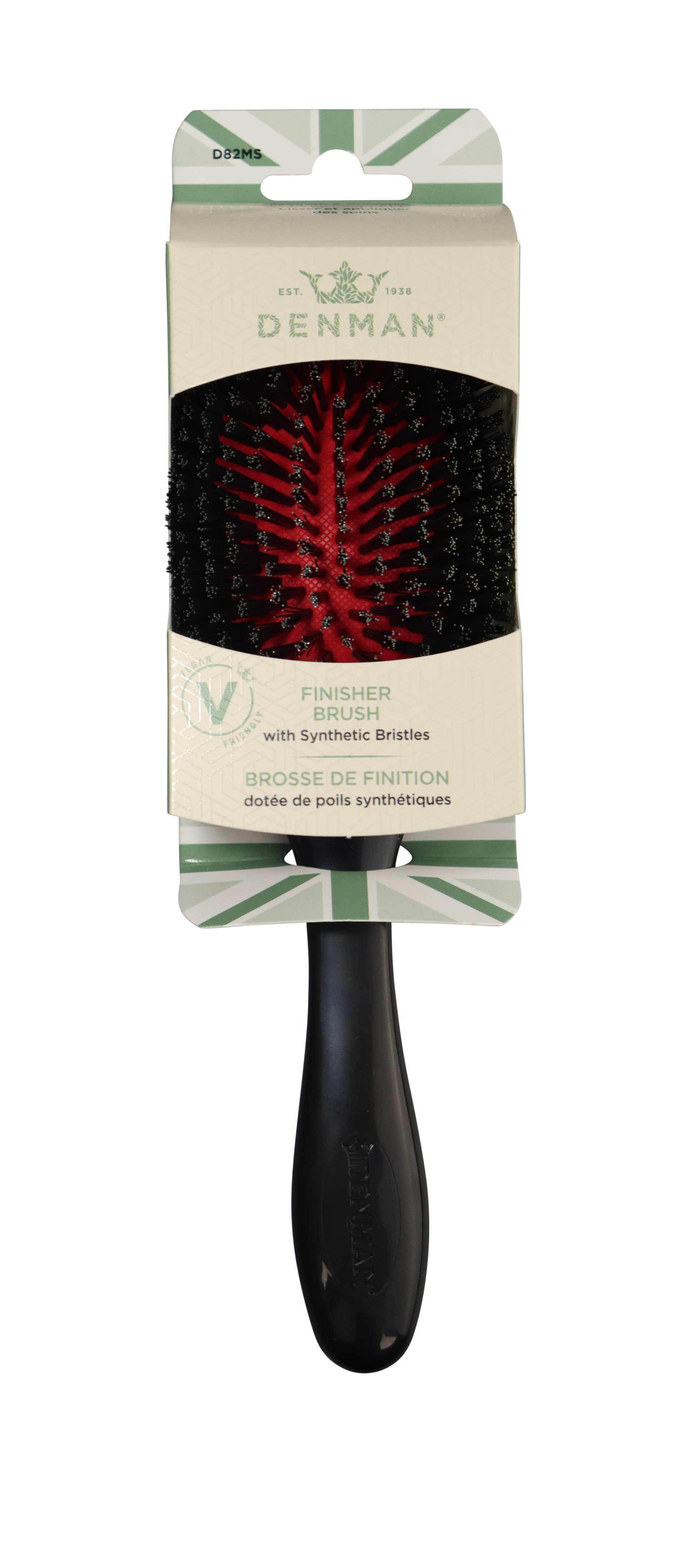 D82M The Finisher With Denman Bristles Synthetic | USA Friendly – | Denman Vegan Brush